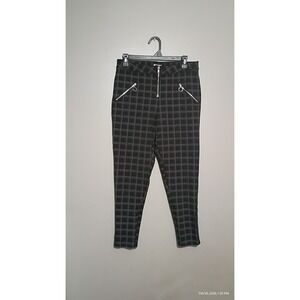 Hot Topic Pants Juniors Sz largeUltra Hi-Rise Plaid Skinny Trouser Punk Edgy...
